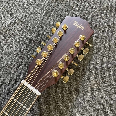 12 cordes personnalisées KOA Bois Taylor Style Guitare acoustique finition brillante Corps Matt Cou Open Tuner fournisseur