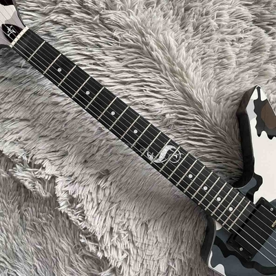 Guitare électrique camouflée personnalisée Snake Byte James Hetfield Signature avec capteur actif 9V, capteurs EMG, matériel noir fournisseur