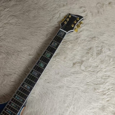 Corps creux creux et corps irrégulier Gretsch guitare électrique avec bigs bys trem en bleu, acceptez la guitare et la basse OEM fournisseur