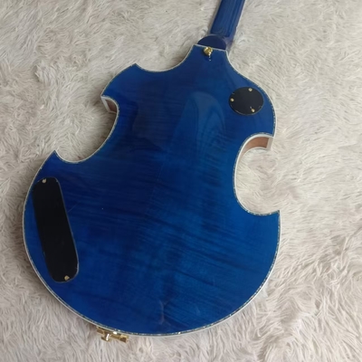 Corps creux creux et corps irrégulier Gretsch guitare électrique avec bigs bys trem en bleu, acceptez la guitare et la basse OEM fournisseur