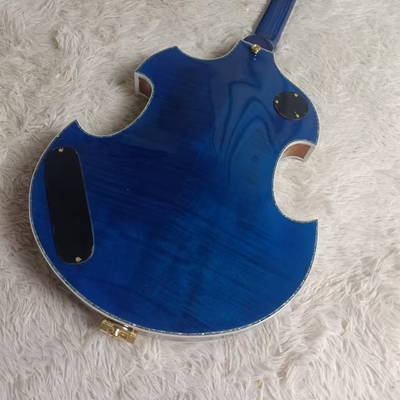 Corps creux creux et corps irrégulier Gretsch guitare électrique avec bigs bys trem en bleu, acceptez la guitare et la basse OEM fournisseur
