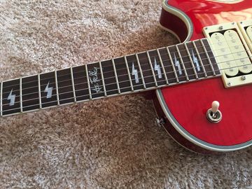 Guitare personnalisée LP avec Floyd rose bridge et 3 Humbacker Ace Frehley Budokan Signature LP personnalisée Guitare électrique Lightnin fournisseur