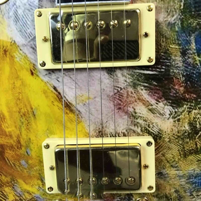 Guitare électrique peinte à la main avec le pick-up 2H fournisseur