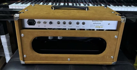 2024 HOT!!! Dumble #002 Version Clone SSS20-Stainle String Singer SSS Tube Amp Head 20Watt en brun suède avec des boutons originaux fournisseur