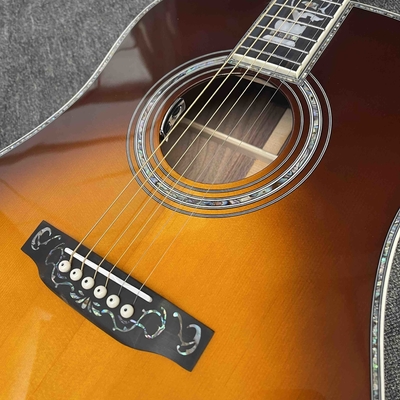 Guitare électrique acoustique personnalisée, logo personnalisé, tableau de bord en ébène, guitare acoustique D45 de style Martin fournisseur