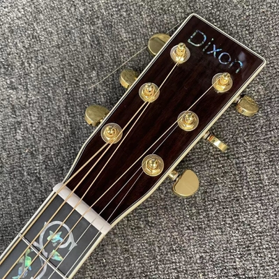 Guitare électrique acoustique personnalisée, logo personnalisé, tableau de bord en ébène, guitare acoustique D45 de style Martin fournisseur