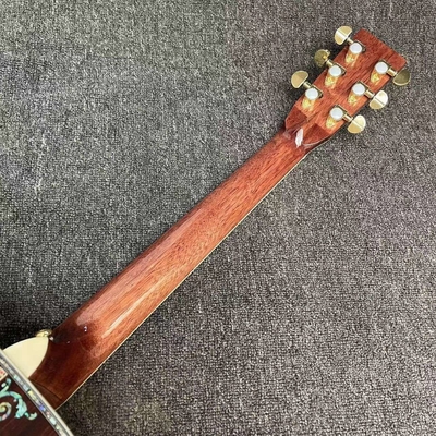 Guitare électrique acoustique personnalisée, logo personnalisé, tableau de bord en ébène, guitare acoustique D45 de style Martin fournisseur