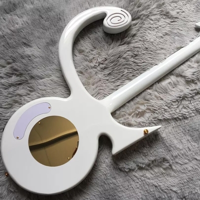 Disponible sur commande Big Prince Arrow Inlay Gold Hardware Guitare électrique en blanc fournisseur