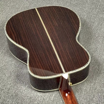 Custom Martin Style OM Style 42 Épinard massif Cédro haut Guitare acoustique réelle Abalone incrustation avec accordateur d'or vintage fournisseur