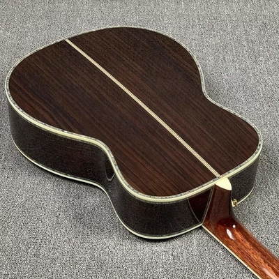 Custom Martin Style OM Style 42 Épinard massif Cédro haut Guitare acoustique réelle Abalone incrustation avec accordateur d'or vintage fournisseur