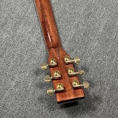 Custom Martin Style OM Style 42 Épinard massif Cédro haut Guitare acoustique réelle Abalone incrustation avec accordateur d'or vintage fournisseur