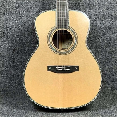 Custom Martin Style OM Style 42 Épinard massif Cédro haut Guitare acoustique réelle Abalone incrustation avec accordateur d'or vintage fournisseur