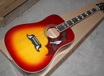 Gibson personnalisé 41 pouces DOVE 20 frettes coin arrondi tabac Sunburst guitare acoustique avec le pick-up de la guitare électrique fournisseur
