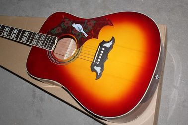 Gibson personnalisé 41 pouces DOVE 20 frettes coin arrondi tabac Sunburst guitare acoustique avec le pick-up de la guitare électrique fournisseur