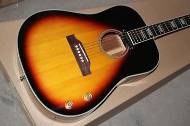 Fabrique 41 pouces Solid Top tabac coup de soleil 70e anniversaire John Lennon guitare acoustique avec pickup de guitare électrique fournisseur