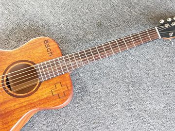 Guitare acoustique de 34 pouces, de l'usine Sapele en bois haut et arrière Mini Guitare acoustique fournisseur