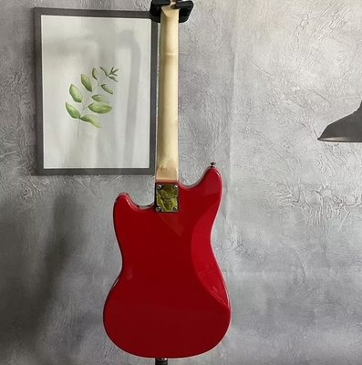 Guitare électrique de style Fender Mustang personnalisée en rouge fournisseur