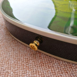 Nouvelle guitare électrique LP personnalisée de haute qualité, Guitare électrique Green Flame Maple Top avec matériel Gold fournisseur