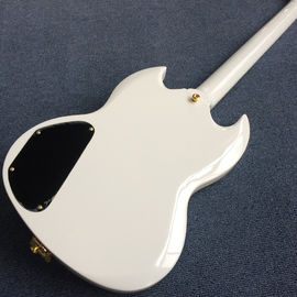 Nouvelle guitare électrique SG, 3 détecteurs, système Tremolo, Guitare électrique blanche fournisseur