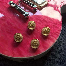 Une nouvelle guitare électrique LP de haute qualité, tablature en ébène, liant les frettes, haut en érable, incrustation en Abalone. fournisseur