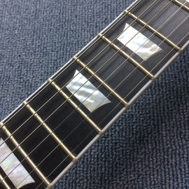 Une nouvelle guitare électrique LP de haute qualité, tablature en ébène, liant les frettes, haut en érable, incrustation en Abalone. fournisseur