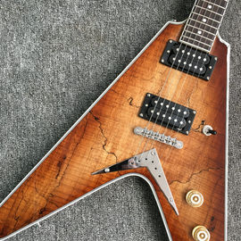 Émeraude naturelle Flying V Guitare électrique Chine OEM personnalisé Corps volant v guitare &amp; kits fournisseur