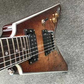 Émeraude naturelle Flying V Guitare électrique Chine OEM personnalisé Corps volant v guitare &amp; kits fournisseur