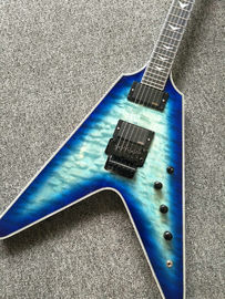 Boutique personnalisée Blueburst Flying V Guitare électrique Flying V Guitare Chine Guitare OEM fournisseur