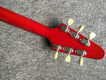 Guitare électrique rouge en forme de V volant, Rosewood Fingerboard fournisseur