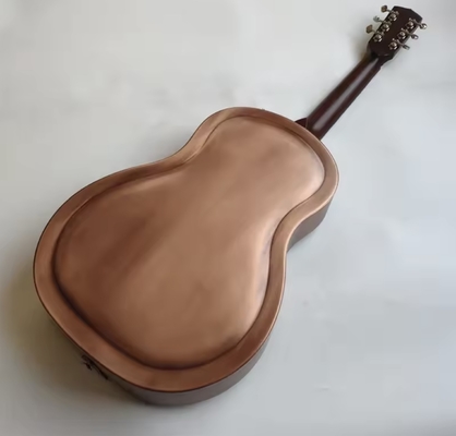 Guitare à résonance, guitare résophonique, guitare duolienne à corps en laiton métallique fournisseur