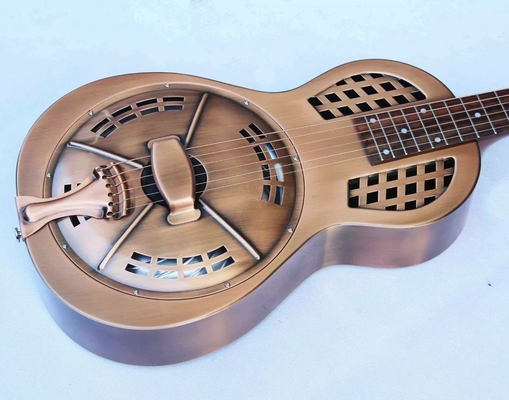 Guitare électrique en cuivre finition de style vintage en laiton doré fournisseur
