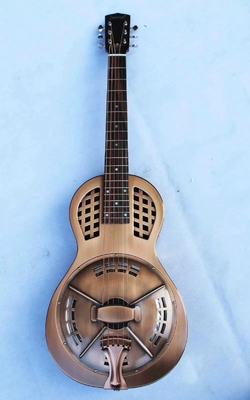 Guitare électrique en cuivre finition de style vintage en laiton doré fournisseur