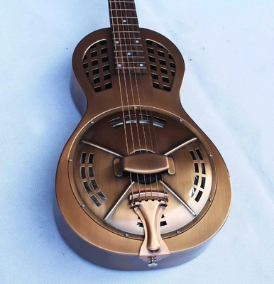 Guitare électrique en cuivre finition de style vintage en laiton doré fournisseur