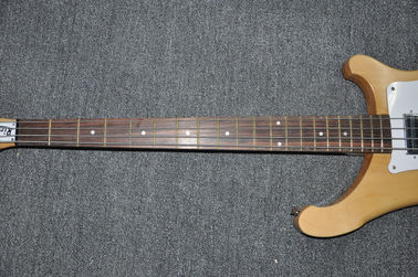 Guitare basse électrique à 4 cordes Corps naturel Alder Cou d'érable à travers le corps Rosewood fingerboard RIC guitare basse personnalisée fournisseur