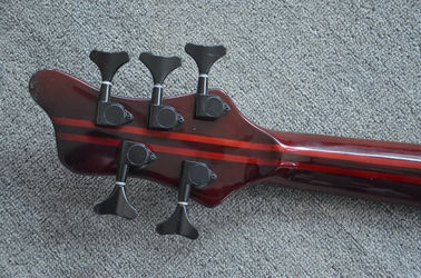Guitare basse électrique à 4 cordes Corps naturel Alder Cou d'érable à travers le corps Rosewood fingerboard RIC guitare basse personnalisée fournisseur