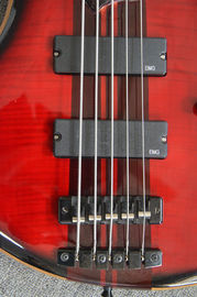 Guitare basse électrique à 4 cordes Corps naturel Alder Cou d'érable à travers le corps Rosewood fingerboard RIC guitare basse personnalisée fournisseur