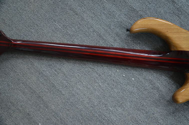 Guitare basse électrique à 4 cordes Corps naturel Alder Cou d'érable à travers le corps Rosewood fingerboard RIC guitare basse personnalisée fournisseur