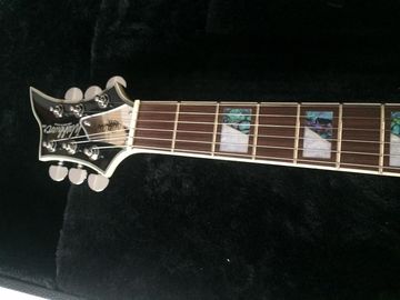 Wash6 cordes anomalie signature modèle guitare électrique miroir pickguard grover tuner guitare personnalisée noir brillant fournisseur
