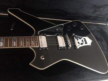 Wash6 cordes anomalie signature modèle guitare électrique miroir pickguard grover tuner guitare personnalisée noir brillant fournisseur