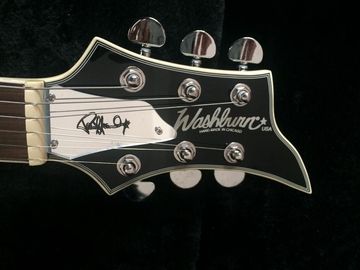 Wash6 cordes anomalie signature modèle guitare électrique miroir pickguard grover tuner guitare personnalisée noir brillant fournisseur