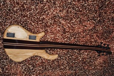 Guitare basse électrique à 6 cordes Mayones cou à travers le corps Alder avec l'érable enflammé fournisseur