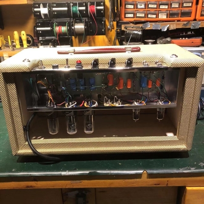 2025 Tweedle Dee Deluxe 5E3 Classic Dumble Style Mods Tête de tweed, main propre avec panneau oculaire, 6V6GT * 2, 12AX7 * 2, 5Y3GT * 1, grand amplificateur, accepter l'amplificateur OEM fournisseur