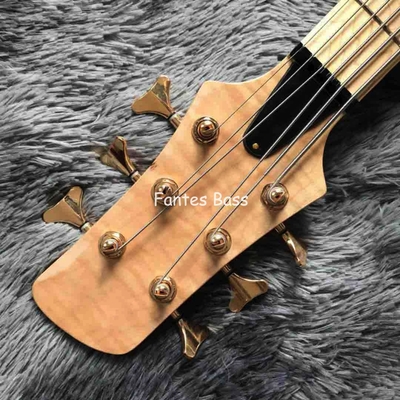 Cou à travers le corps Cendre de bois 6 cordes ButterFY Style Bass électrique 940mm Échelle allongée fournisseur