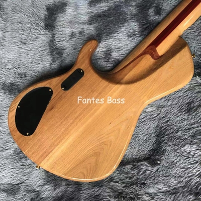 Cou à travers le corps Cendre de bois 6 cordes ButterFY Style Bass électrique 940mm Échelle allongée fournisseur