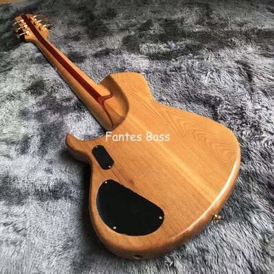 Cou à travers le corps Cendre de bois 6 cordes ButterFY Style Bass électrique 940mm Échelle allongée fournisseur