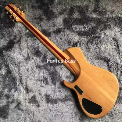 Cou à travers le corps Cendre de bois 6 cordes ButterFY Style Bass électrique 940mm Échelle allongée fournisseur