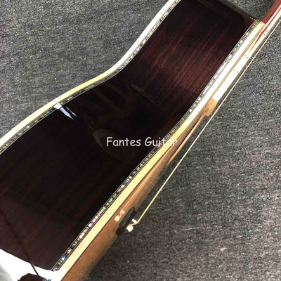 Custom Martin Style OM Style 42 Épinard Massif Cédro Top Guitare Acoustique Véritable Abalone Inlay avec Tuner Vintage fournisseur