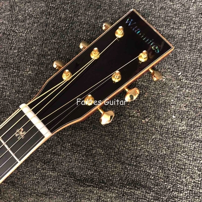 Custom Martin Style OM Style 42 Épinard Massif Cédro Top Guitare Acoustique Véritable Abalone Inlay avec Tuner Vintage fournisseur