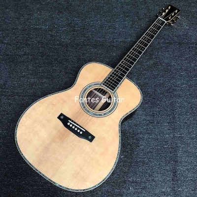 Custom Martin Style OM Style 42 Épinard Massif Cédro Top Guitare Acoustique Véritable Abalone Inlay avec Tuner Vintage fournisseur