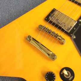 Guitare électrique personnalisée de haute qualité en V, clavier en bois de rose, matériel Chrome fournisseur